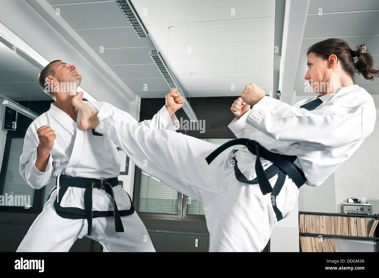 martial arts master Stock Photo