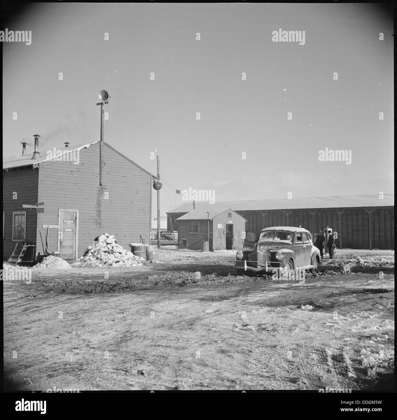 Tule Lake Relocation Center, Newell, California. Exterior views of the