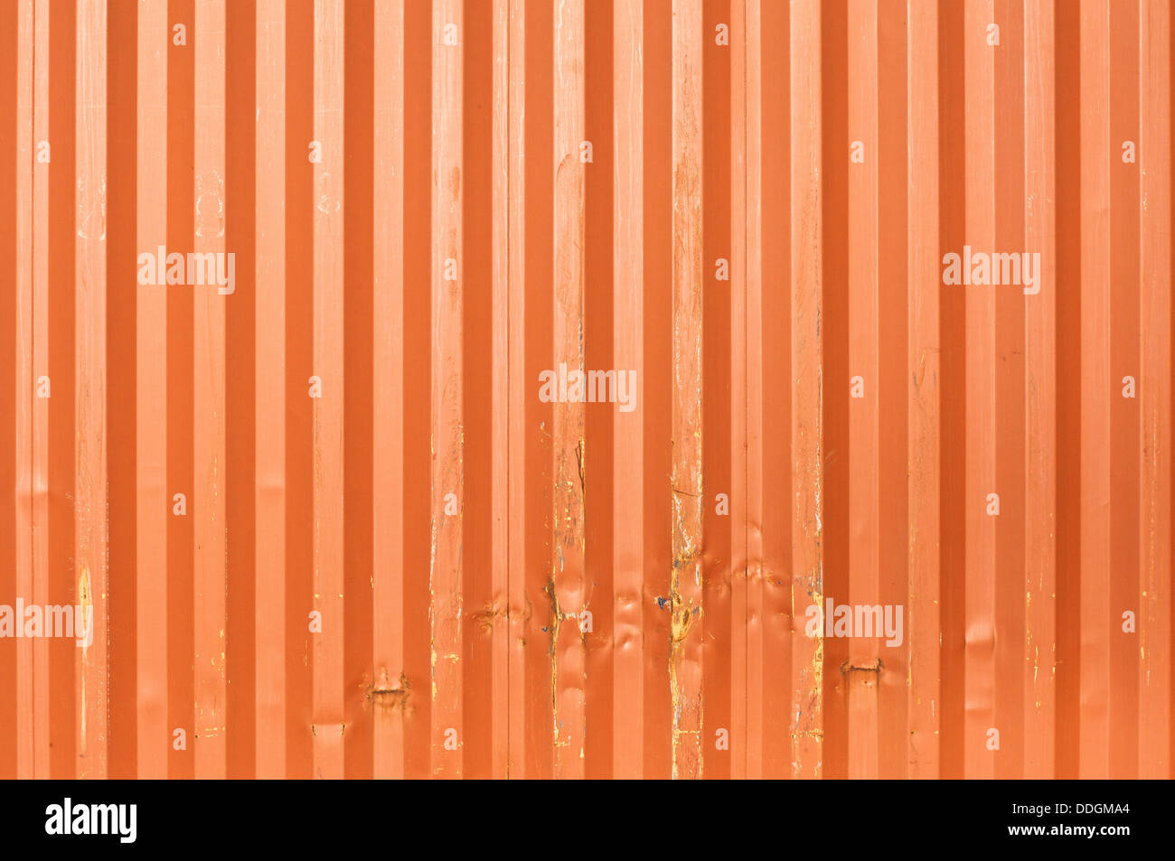 Train cargo containers. Orange metal transport container texture Stock ...