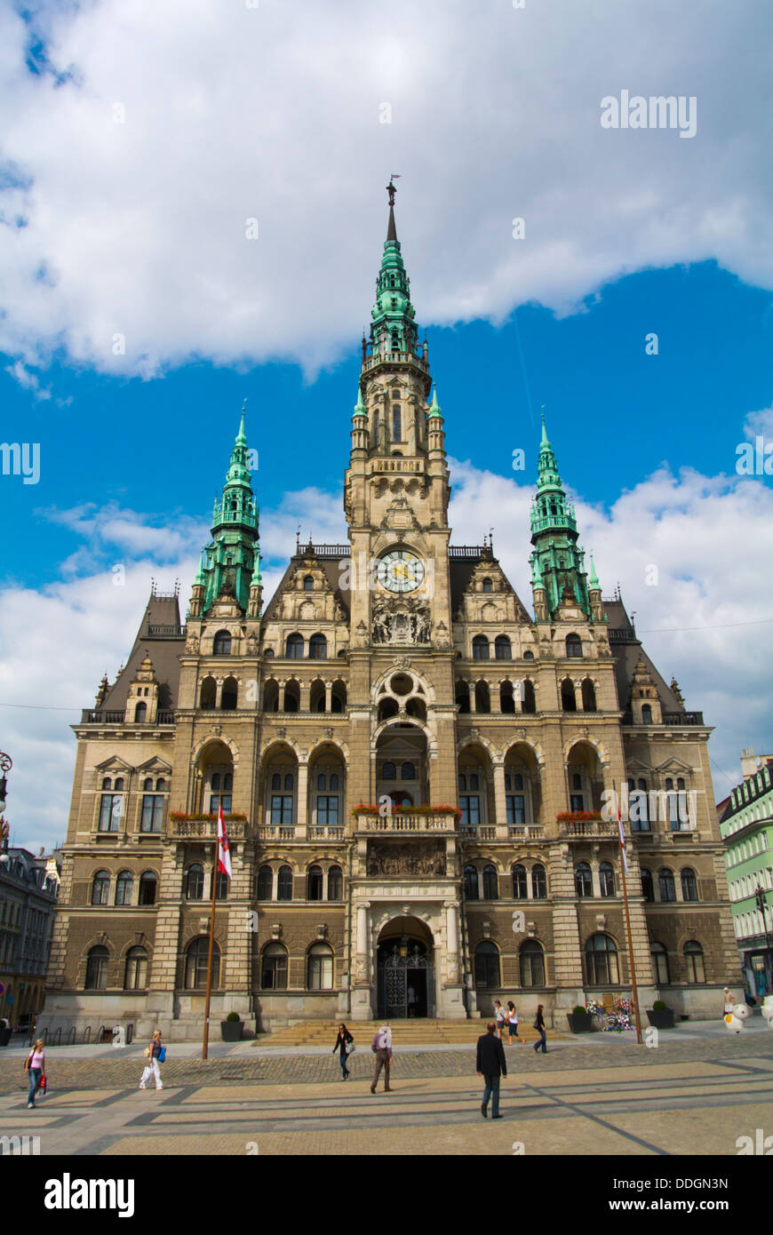 Radnice the Town Hall (1892) by Franz Neumann at Benesovo namesti square Liberec Czech Republic Europe Stock Photo