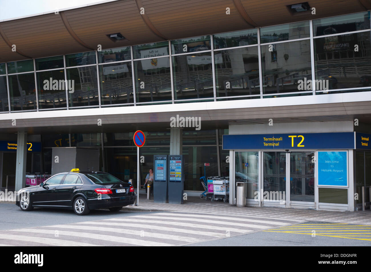 Terminal 2 exterior Helsinki-Vantaa airport Vantaa Finland northern Europe Stock Photo