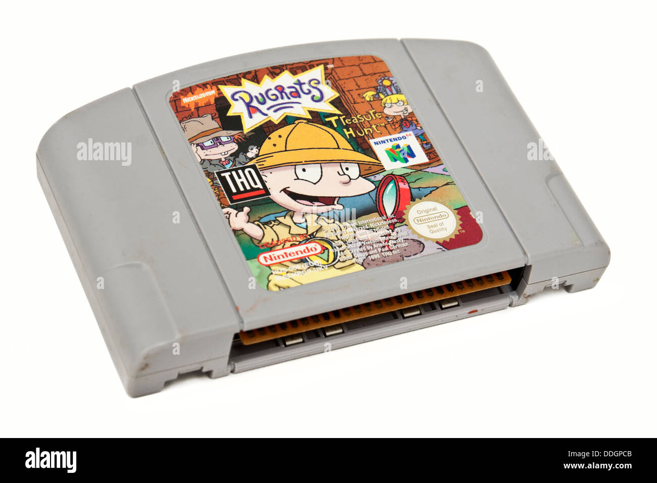 Vintage 1990's Nintendo 64 video game 'Rugrats Treasure Hunt' Stock Photo