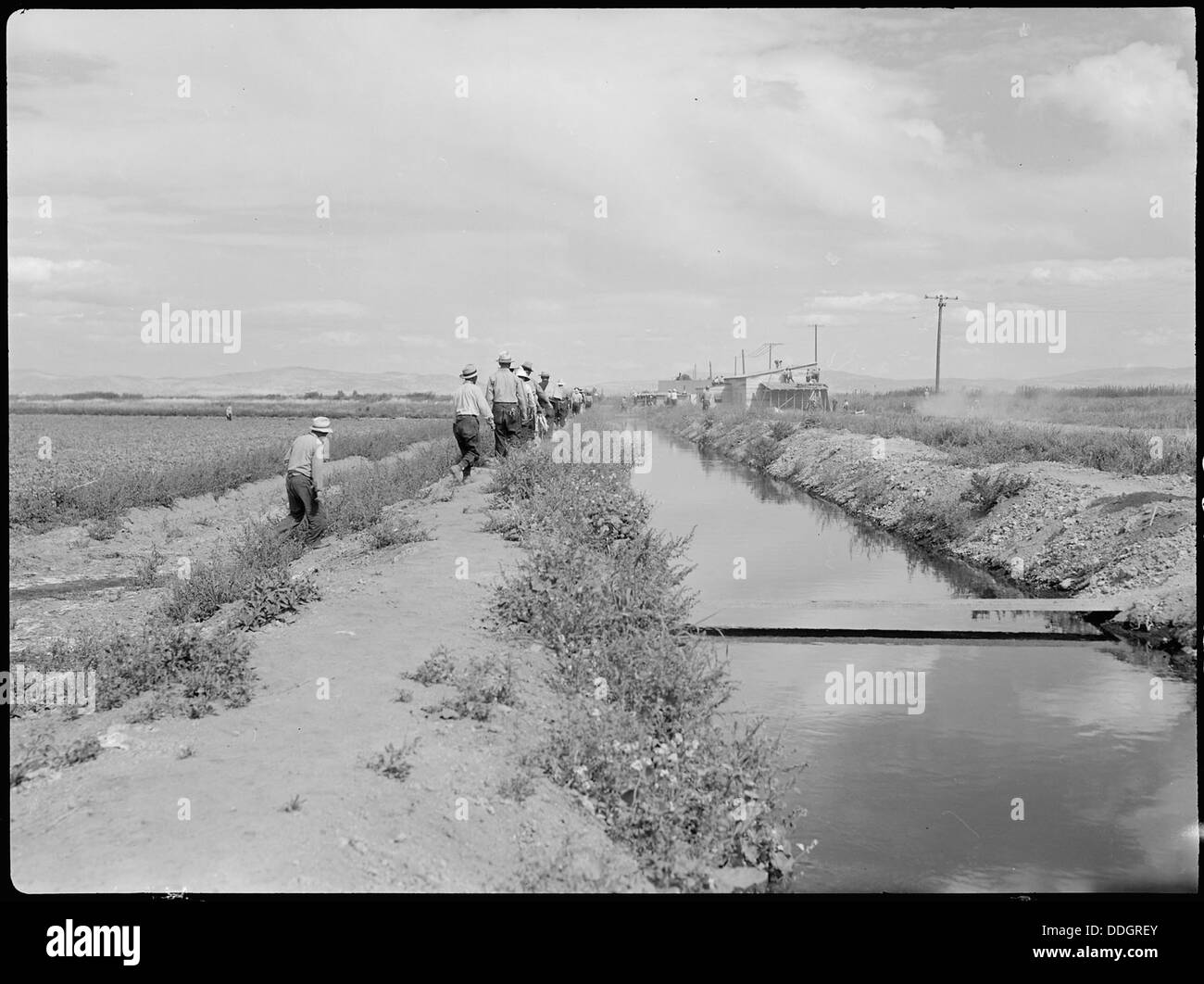 Tule Lake Relocation Center, Newell, California. This view shows an