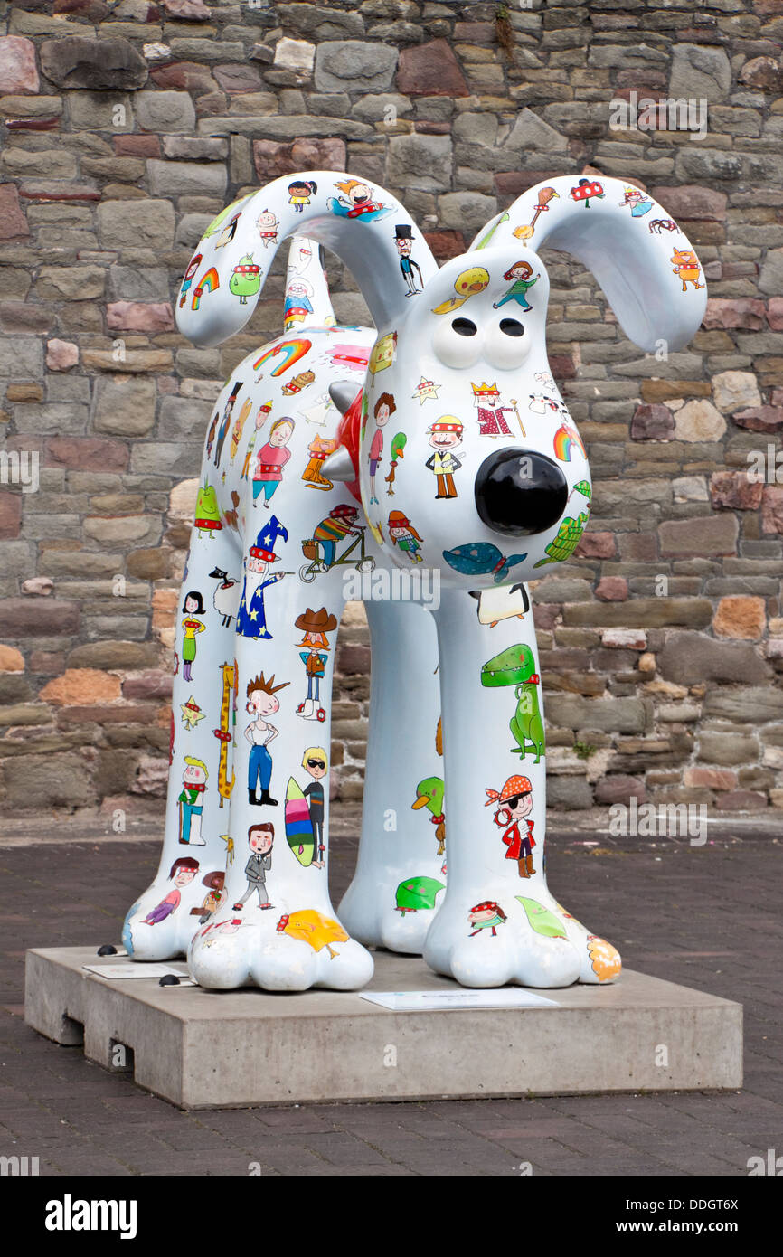 Gromit Unleashed was a Summer 2013 public art exhibition / trail in the city of Bristol, UK. Stock Photo