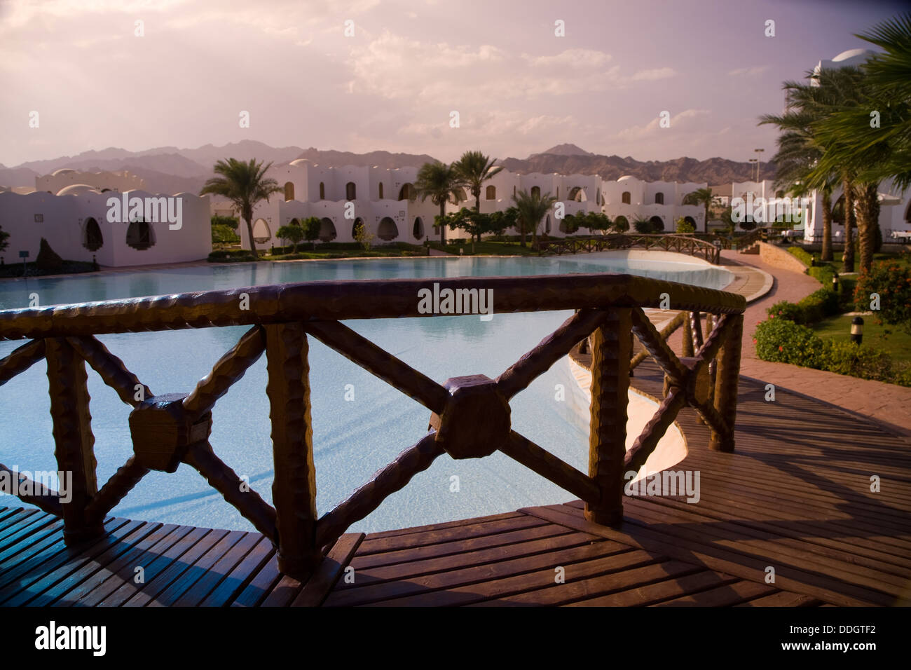 The Hilton Dahab Resort on Egypt's Sinai Peninsula Stock Photo