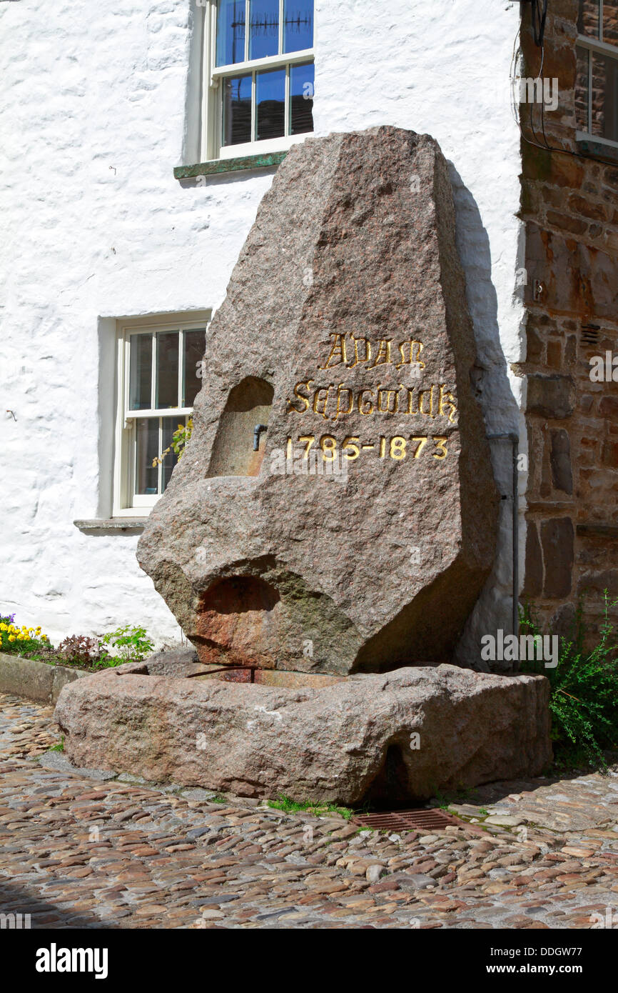 Adam Sedgwick Memorial Fountain in Dent, Cumbria, Yorkshire Dales