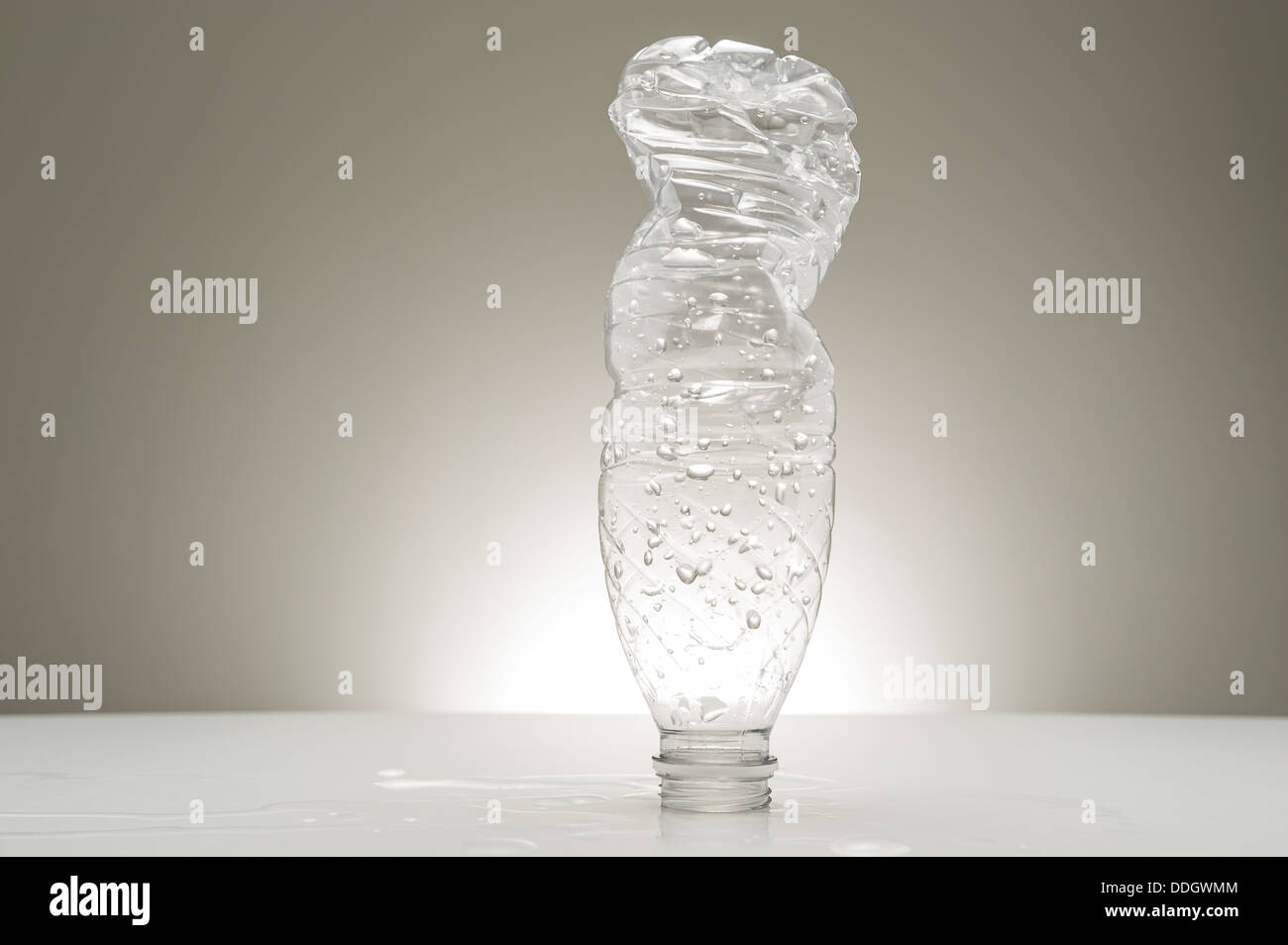 Empty recyclable plastic water bottle Stock Photo Alamy