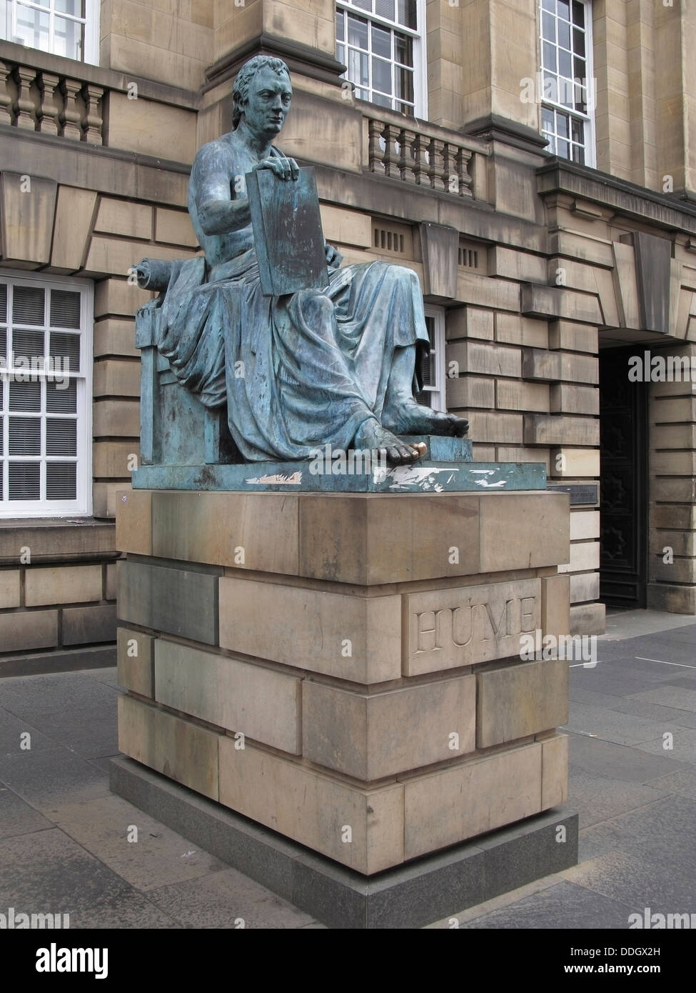 David Hume Statue Outside the High Court of Justiciary, Lawnmarket