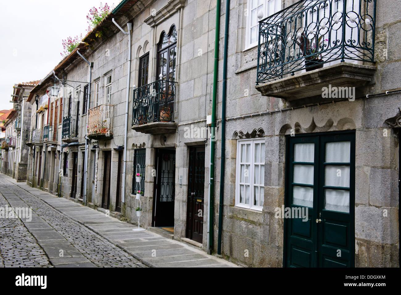 Caminha - Rua Direita,main street of the medieval old town,Square,Clock ...