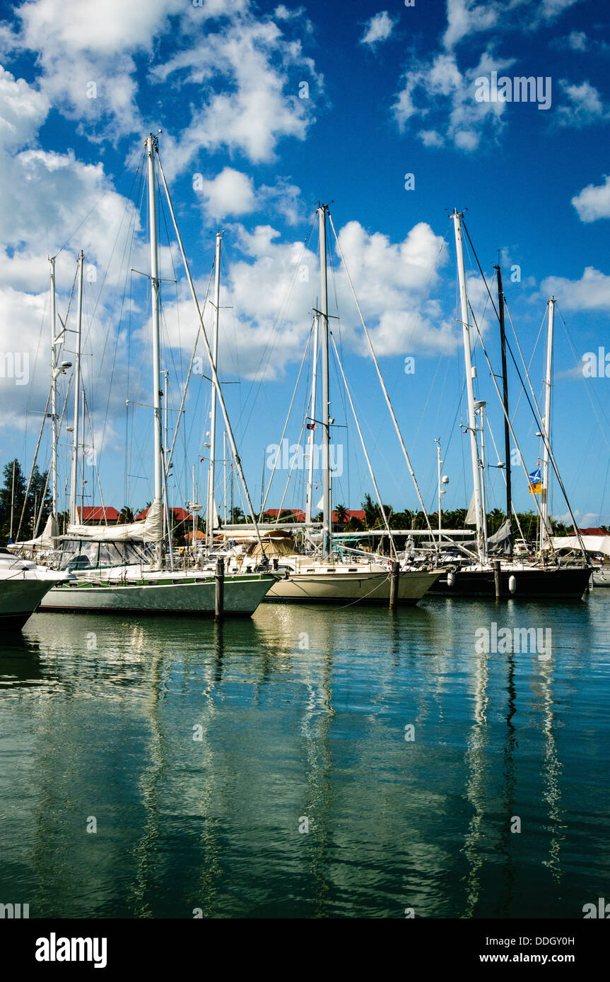 Jolly Harbor Marina, Antigua Stock Photo Alamy