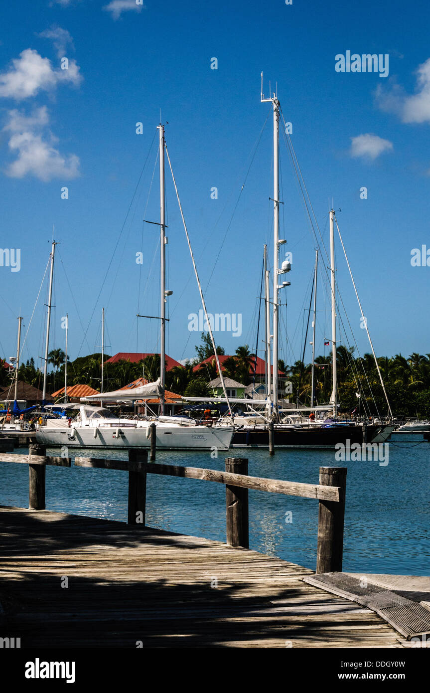 Jolly Harbor Marina, Antigua Stock Photo Alamy