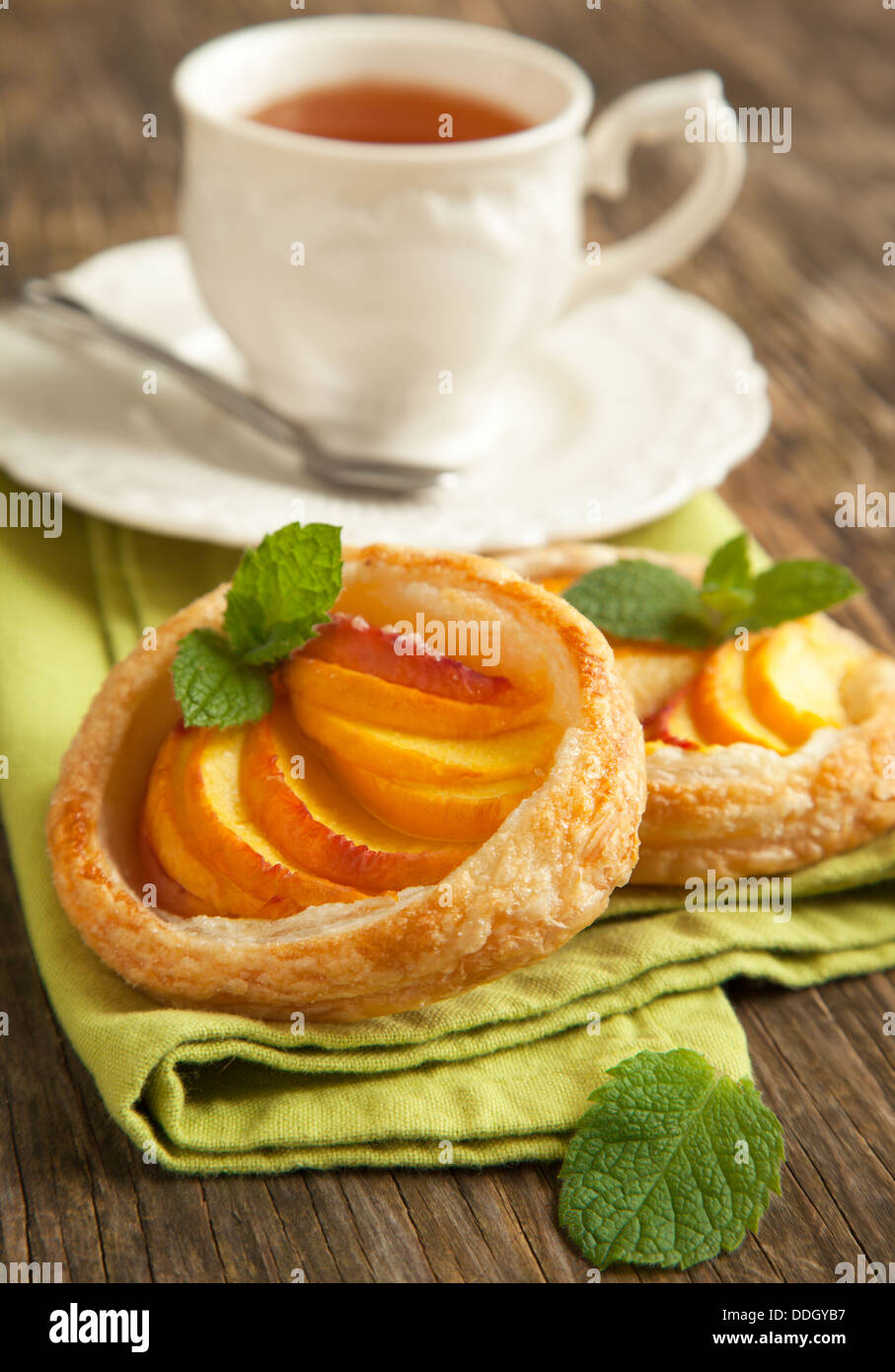Fresh fruit tart Stock Photo