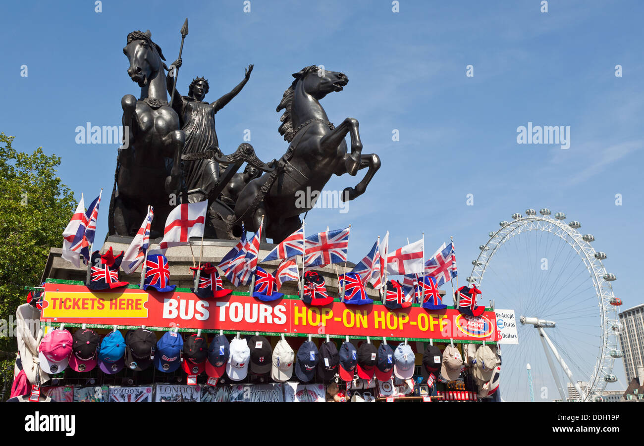 Bronze Statue Of Boudica London UK Stock Photo