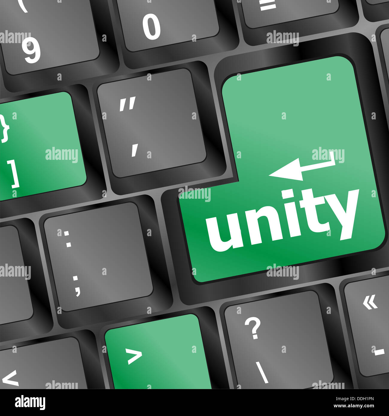 unity key on computer pc keyboard Stock Photo - Alamy