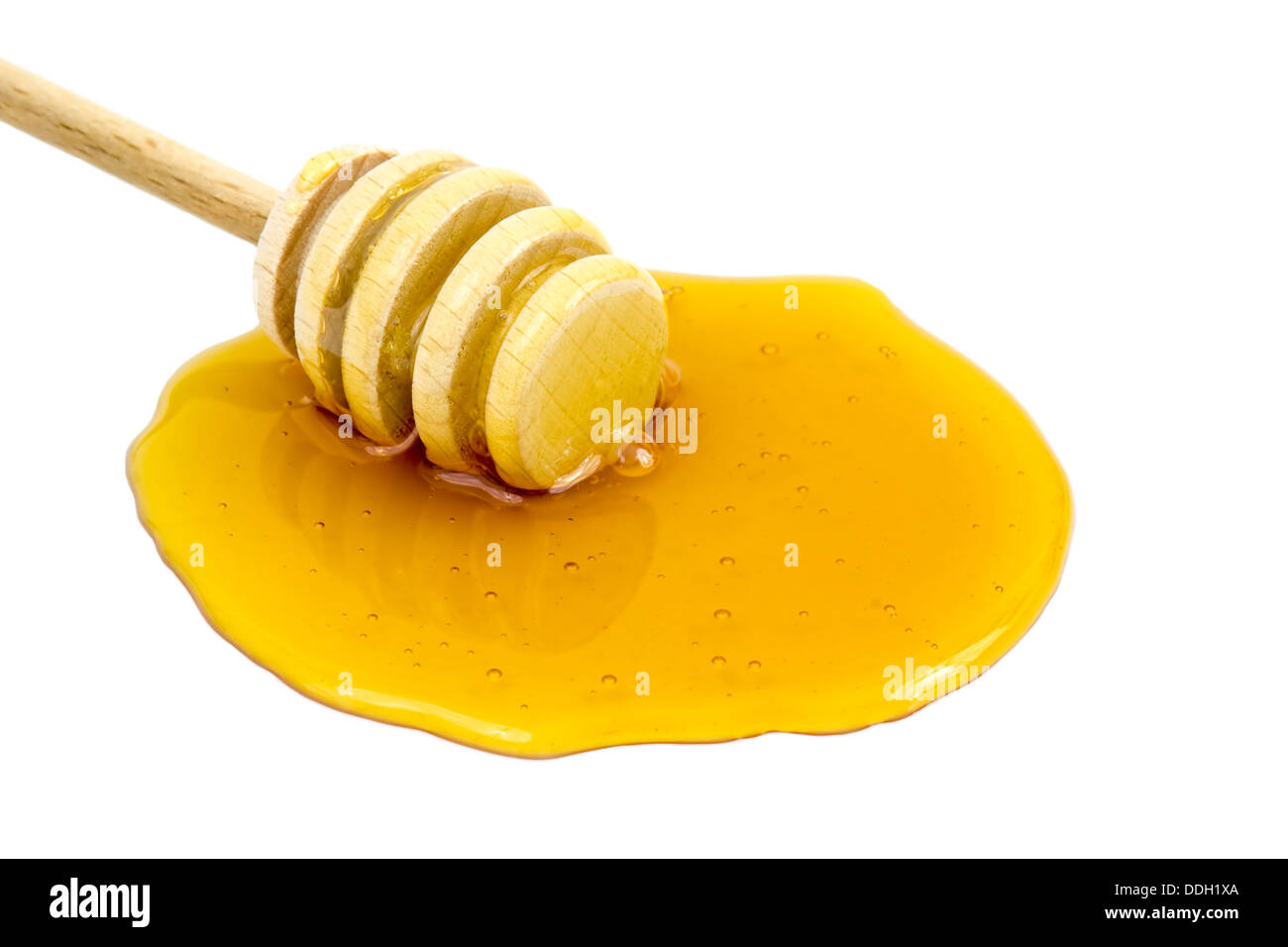 honey with dipper Stock Photo Alamy