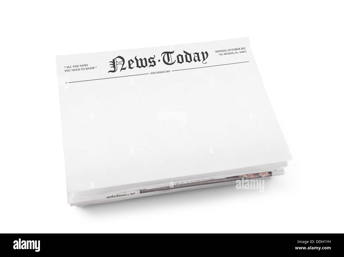 Newspaper article template hi-res stock photography and images - Alamy