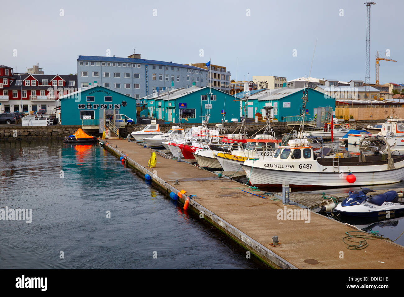 Reykjavik old harbour, Iceland Stock Photo - Alamy