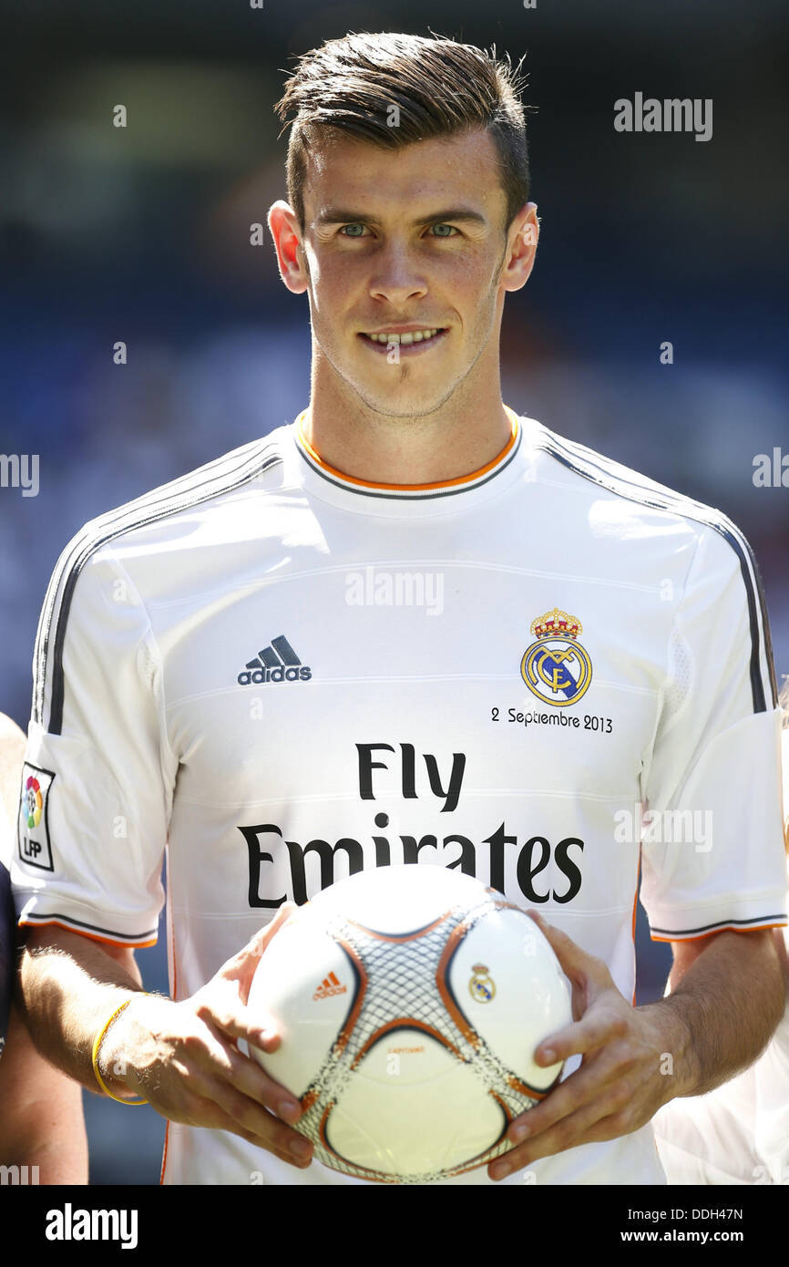 Madrid, Spain. 2nd Sep, 2013. Gareth Bale (Real) Football / Soccer : Real  Madrid's new signing player Gareth