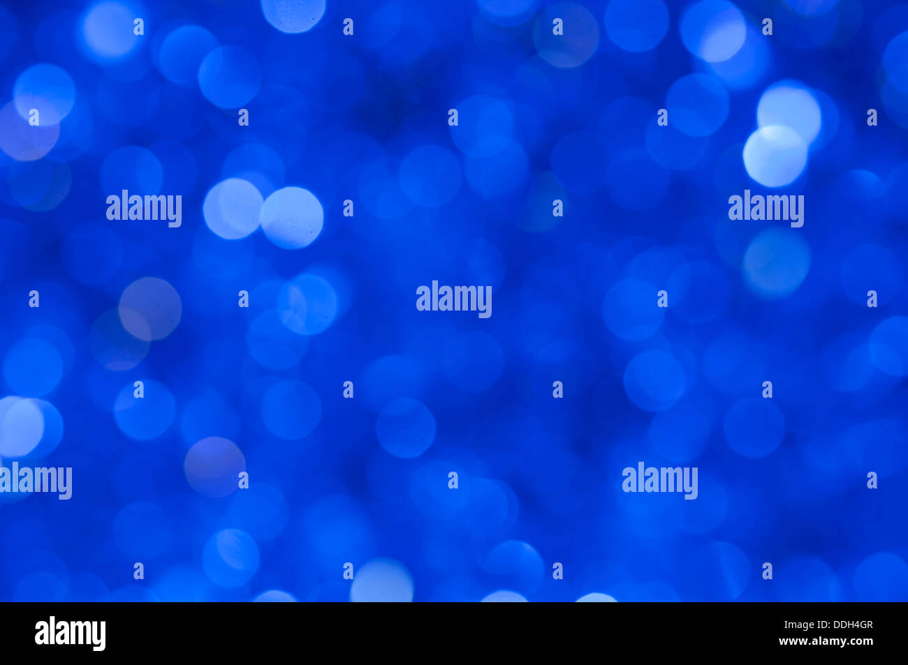 Abstract blue christmas lights background Stock Photo Alamy