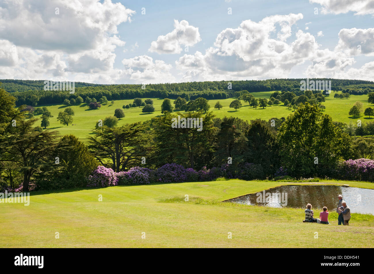 Great Britain, England, Derbyshire, Chatsworth, garden Stock Photo