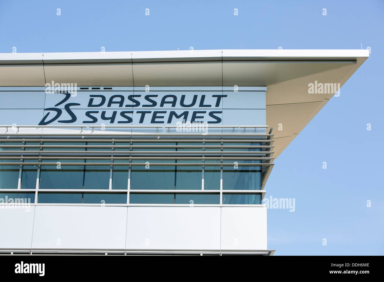 An office building occupied by defense contractor Dassault Systemes.  Stock Photo