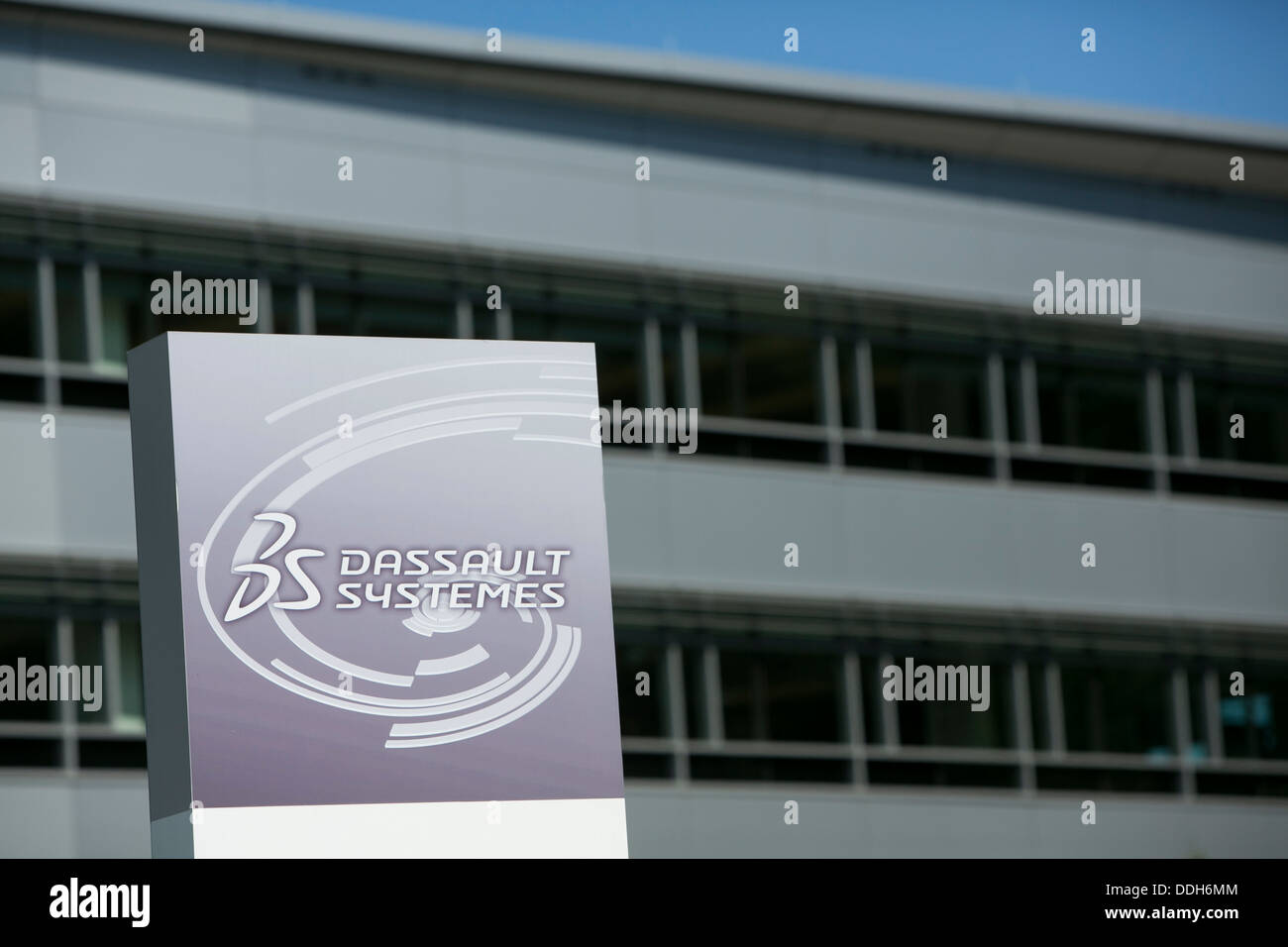 An office building occupied by defense contractor Dassault Systemes.  Stock Photo
