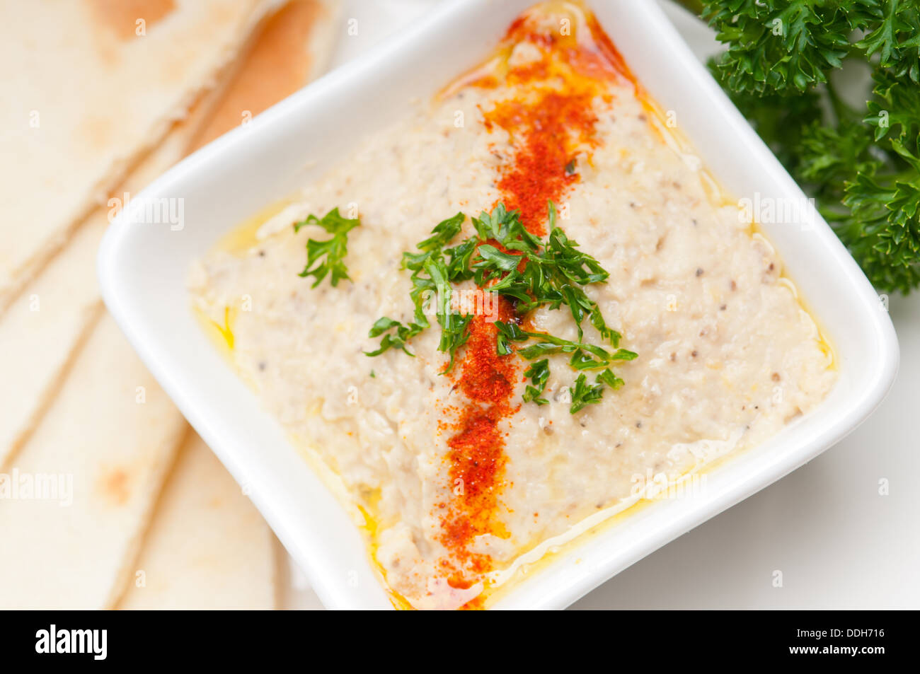moutabal baba ghanoush eggplant dip Stock Photo Alamy