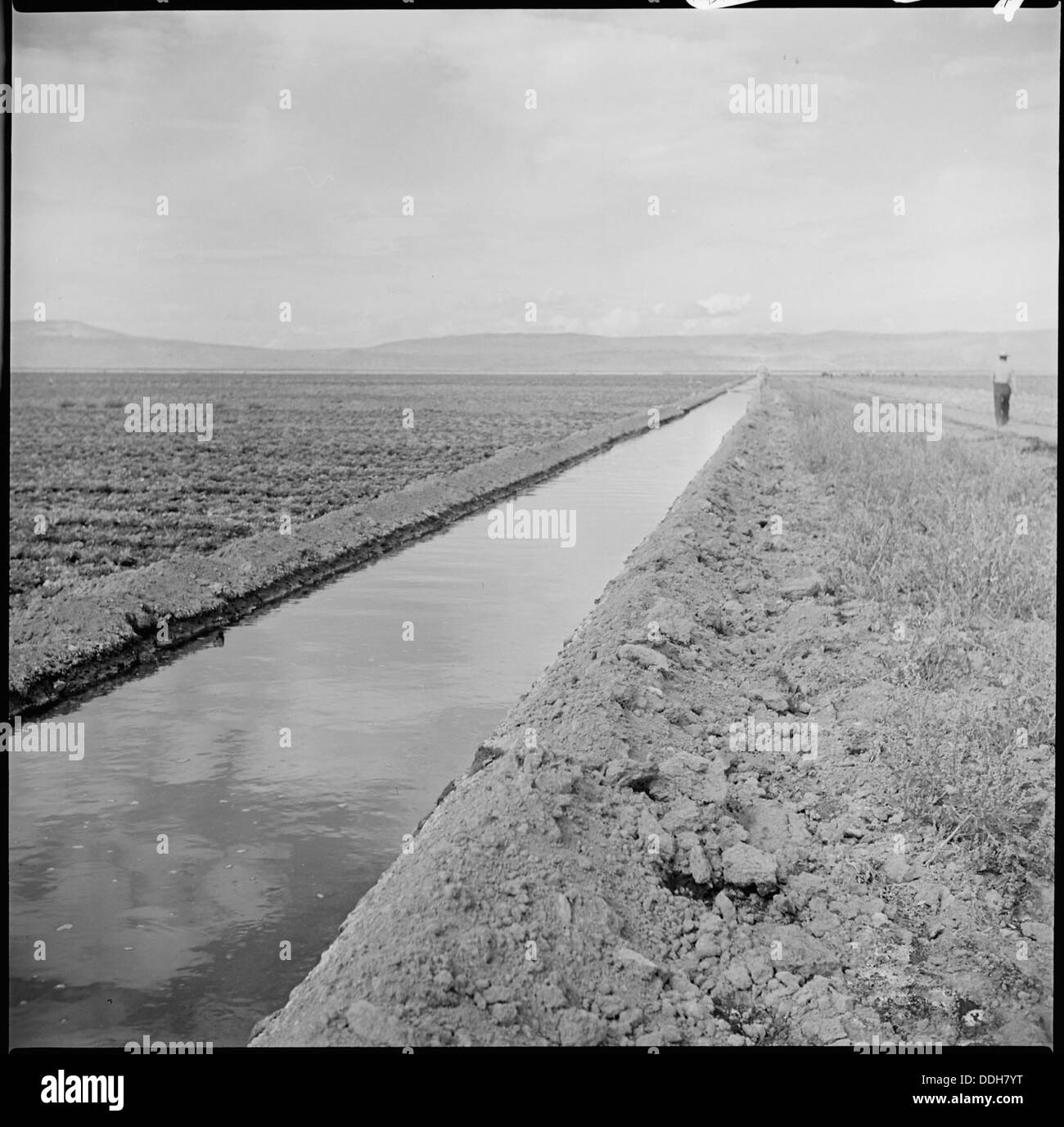 Tule Lake Relocation Center, Newell, California. This view shows an
