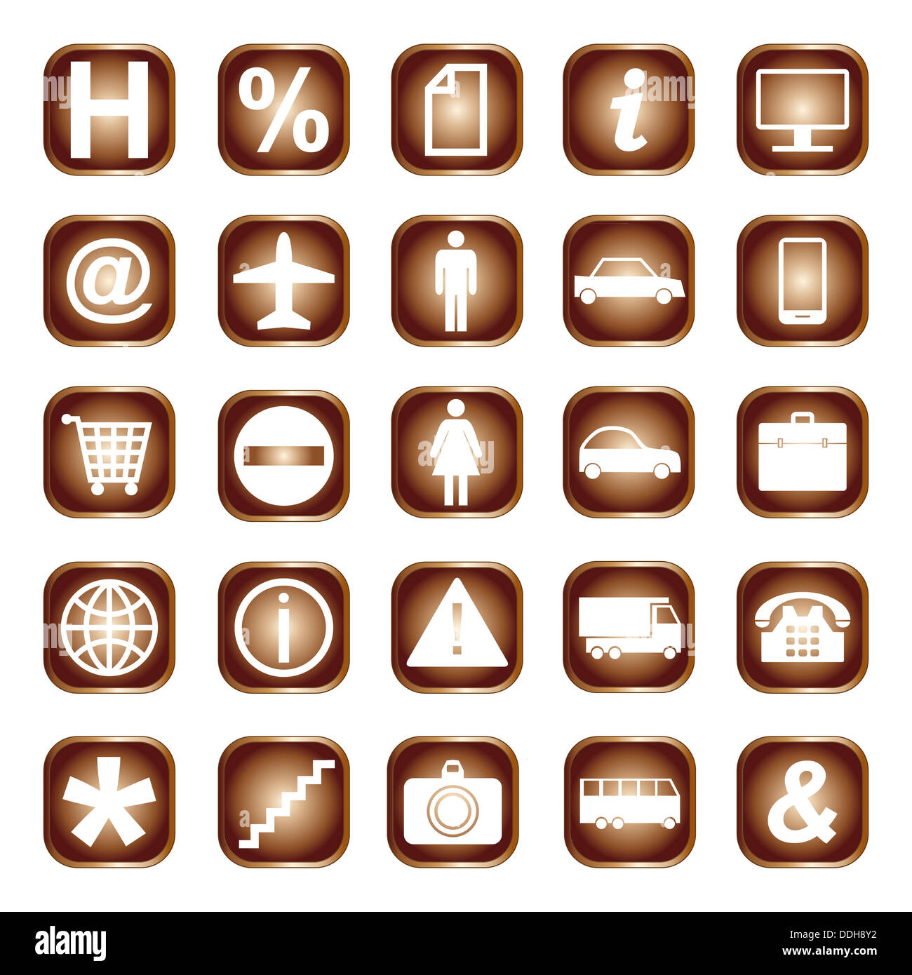 Set web buttons hi-res stock photography and images - Alamy