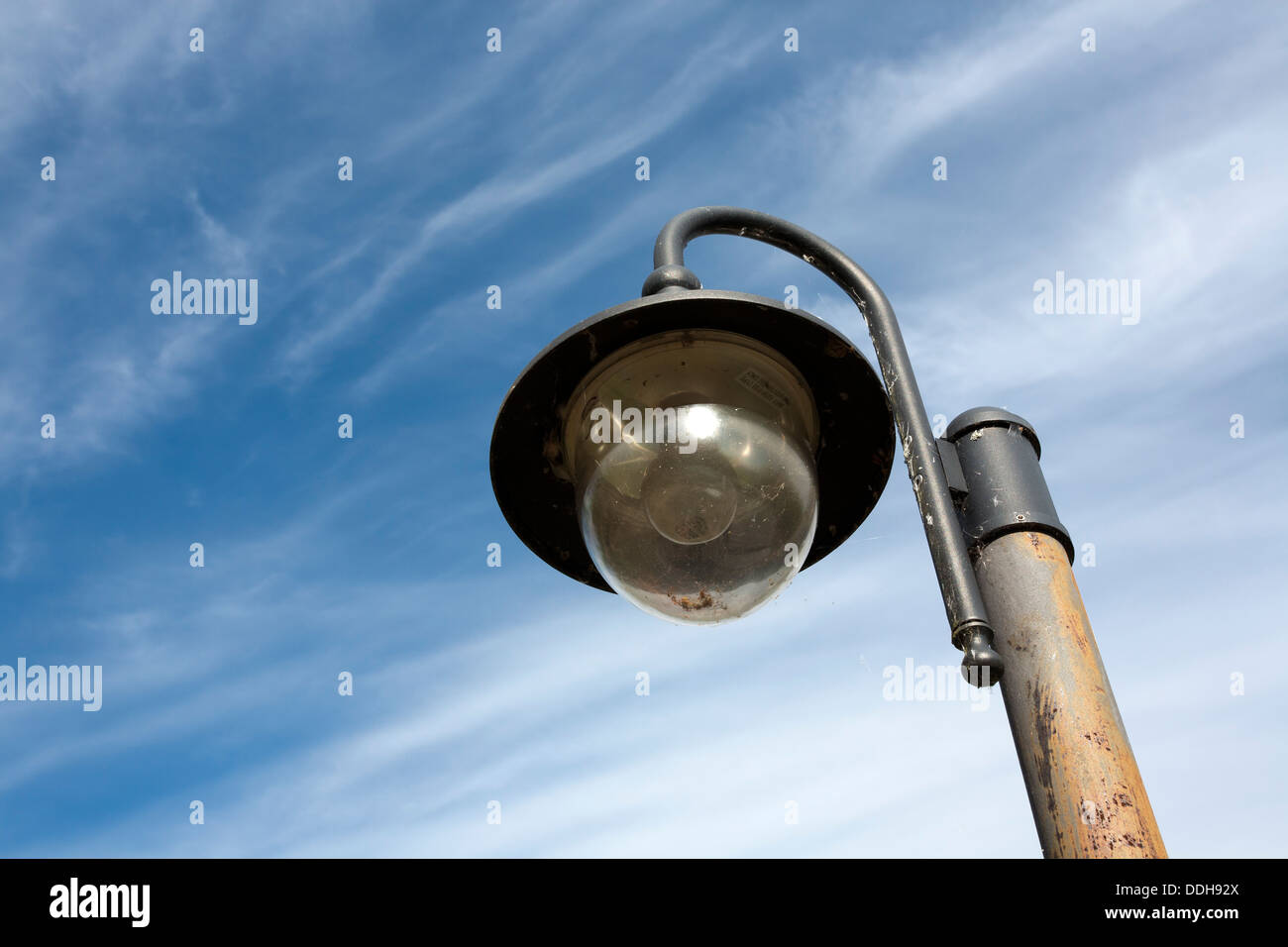 old streetlamp against sky Stock Photo
