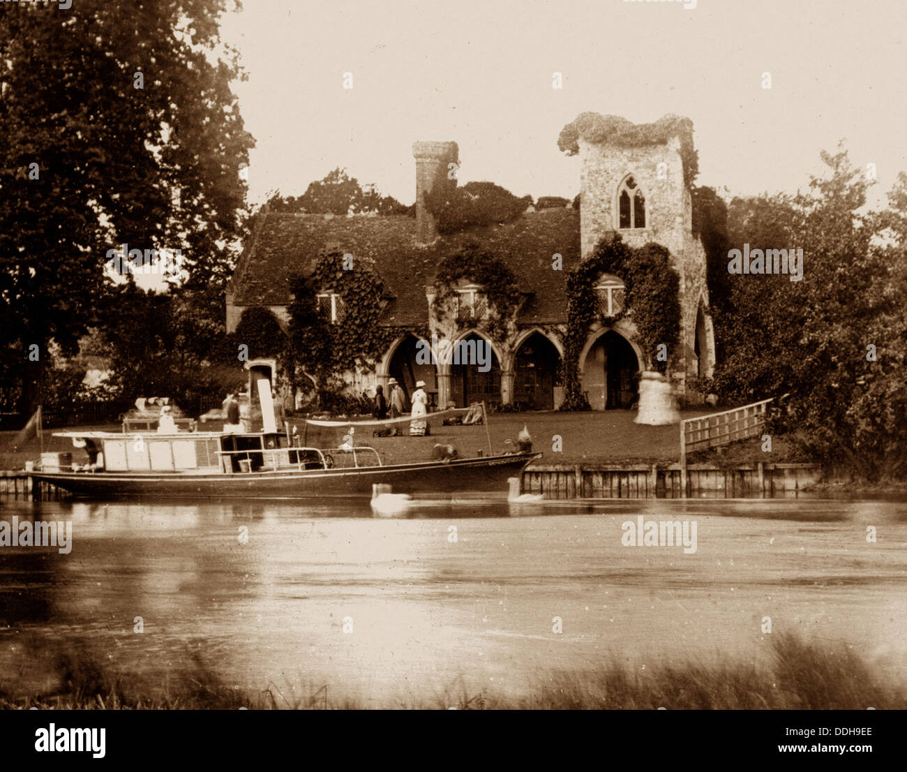 Medmenham Abbey Victorian period Stock Photo