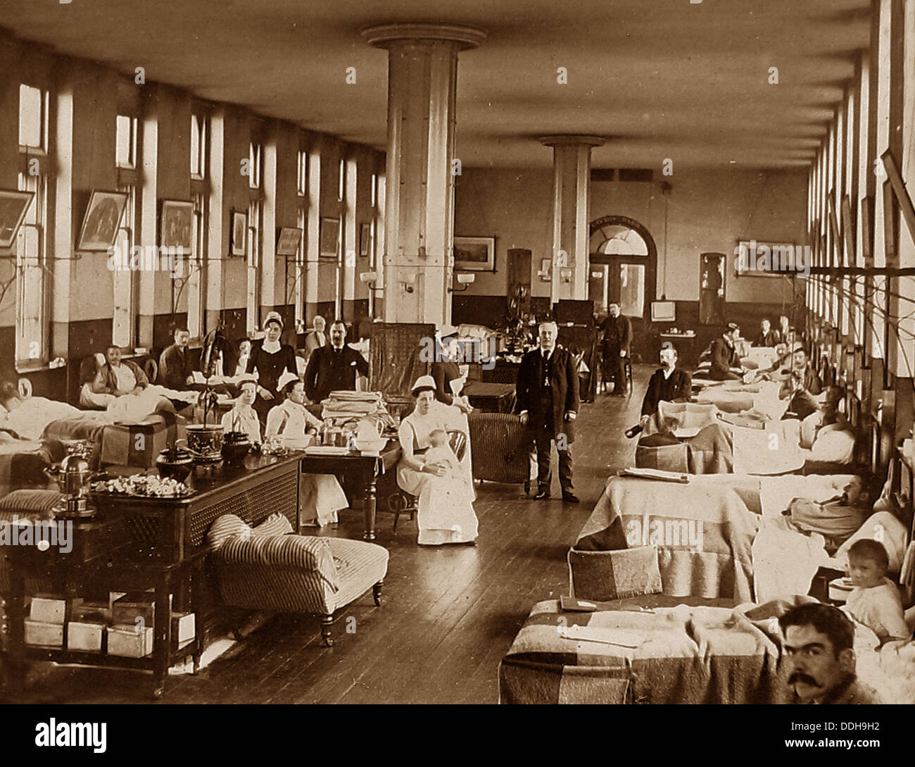 Hospital Ward Victorian period Stock Photo