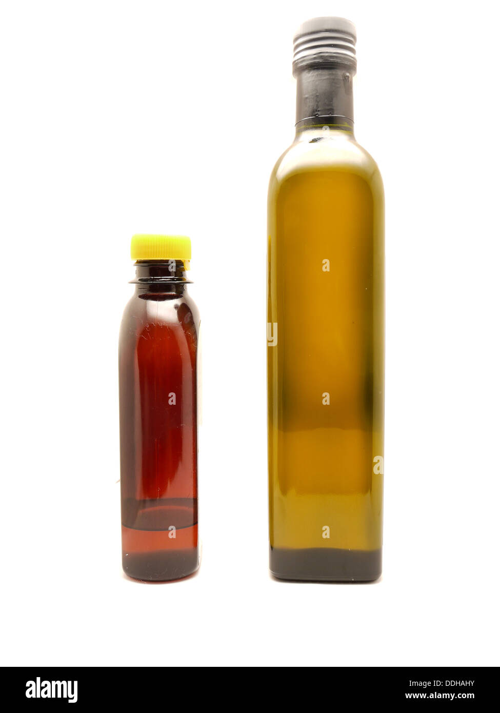 Bottles on a white background Stock Photo - Alamy