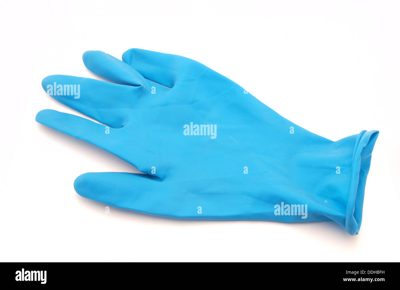 Rubber glove on a white background Stock Photo Alamy