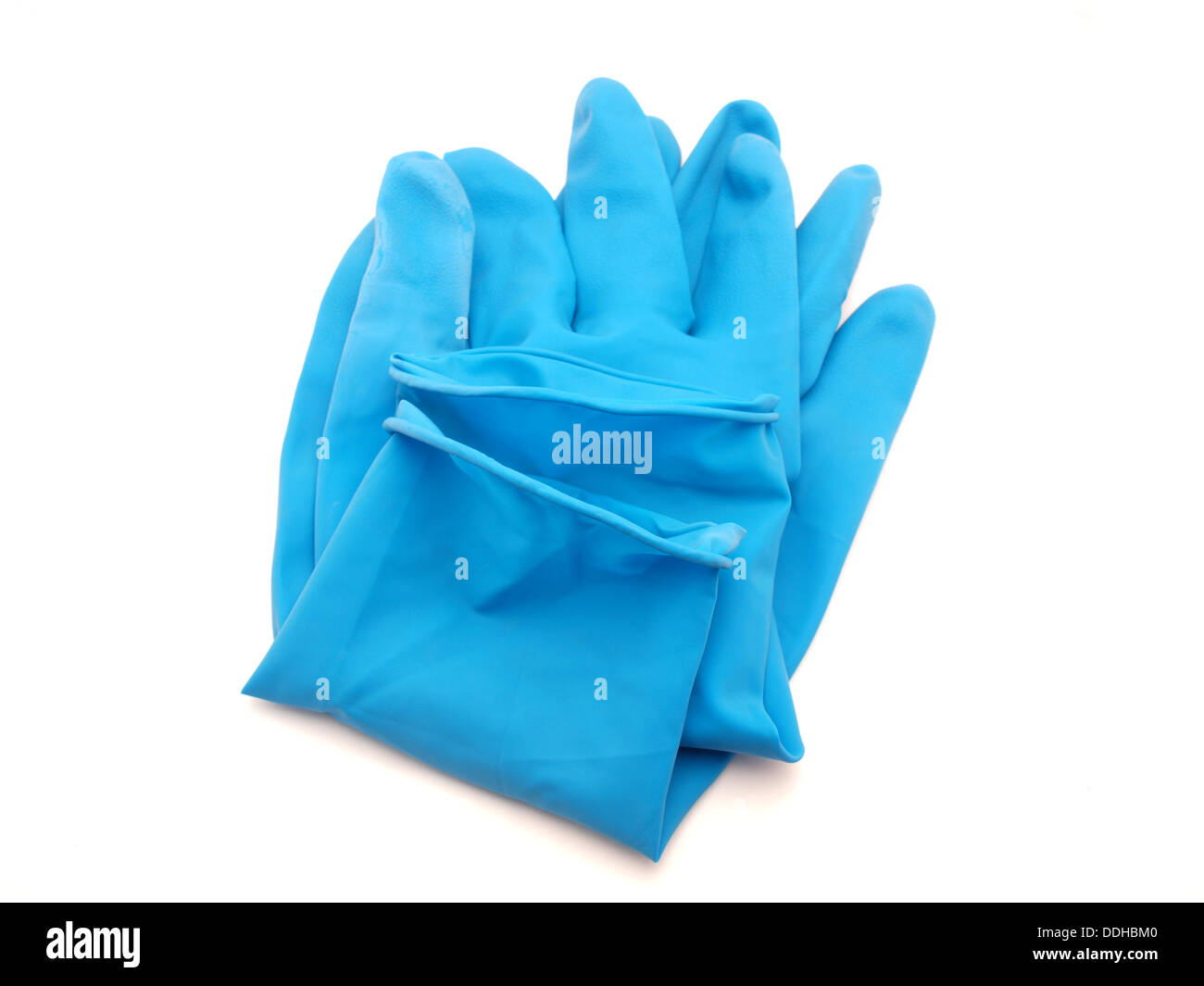 Rubber glove on a white background Stock Photo Alamy