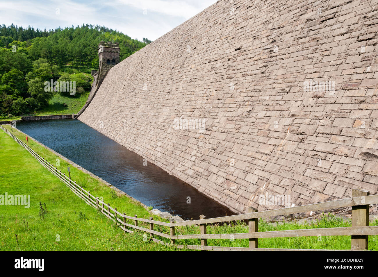 England, Derbyshire, Peak District, Derwent Dam, location of practice runs for WWII 'Dam Busters' bombing raids Stock Photo