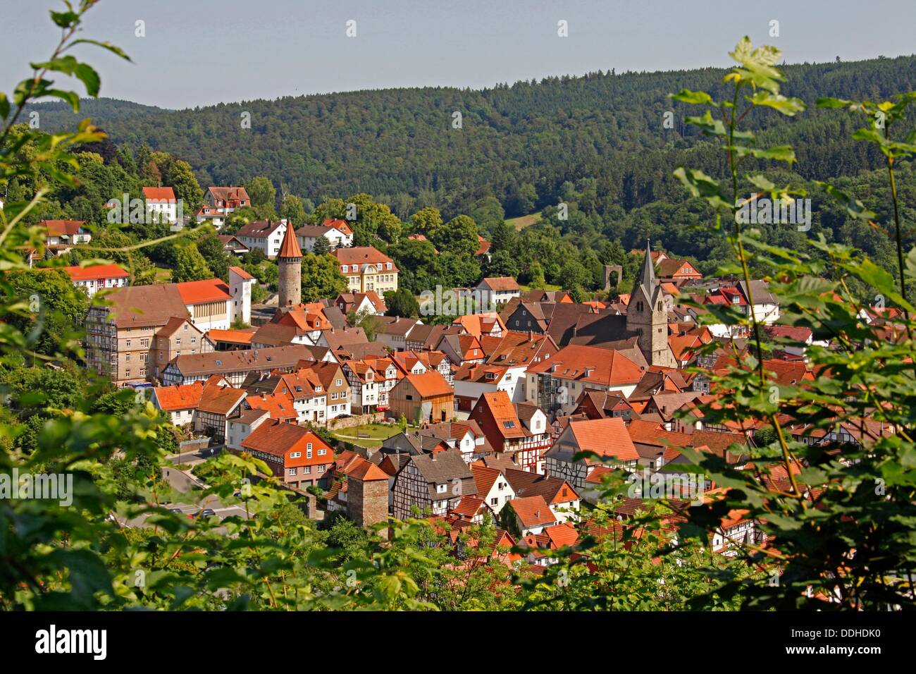 Spangenberg is a small town in northeastern Hesse in the Schwalm-Eder district. It has about 6200 inhabitants and a total area of ??97.7 square kilometers. The current size reached the city after the administrative and territorial reform in Hesse, as in th Stock Photo