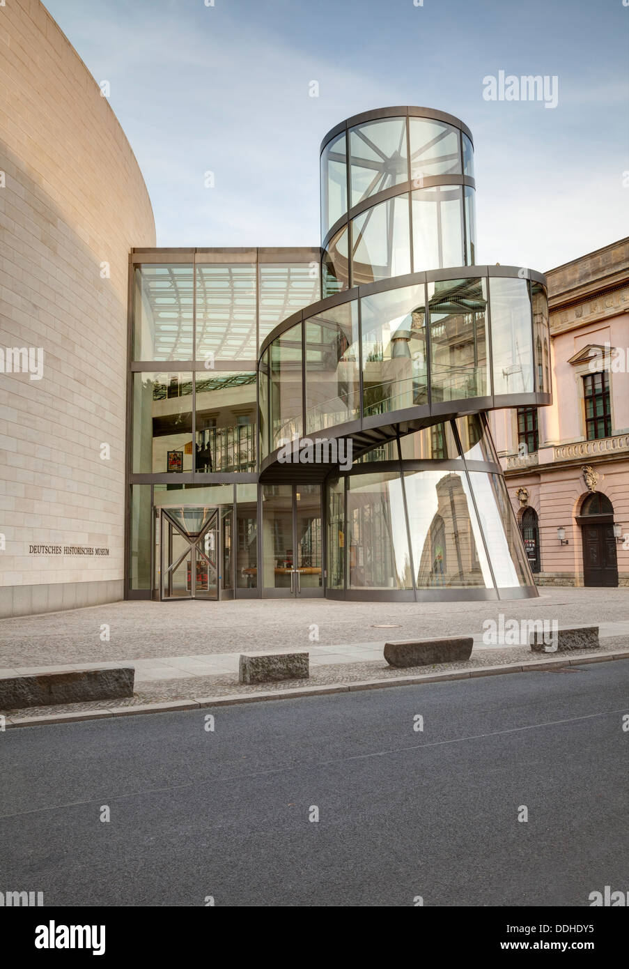 Deutsches Historisches Museum modern entrance, Berlin, Germany Stock Photo