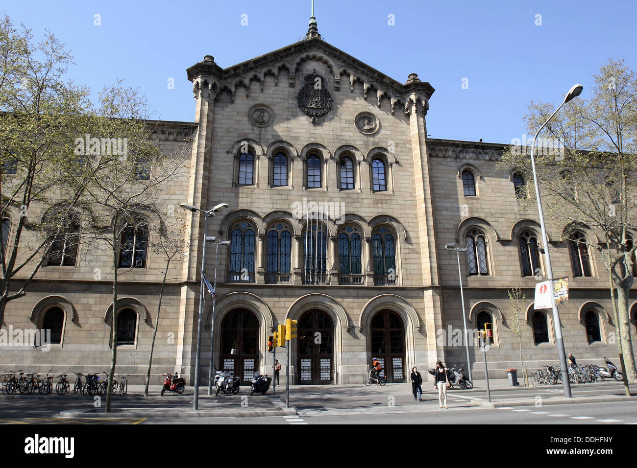 University Of Barcelona Historic Building, Barcelona. Catalonia Stock ...