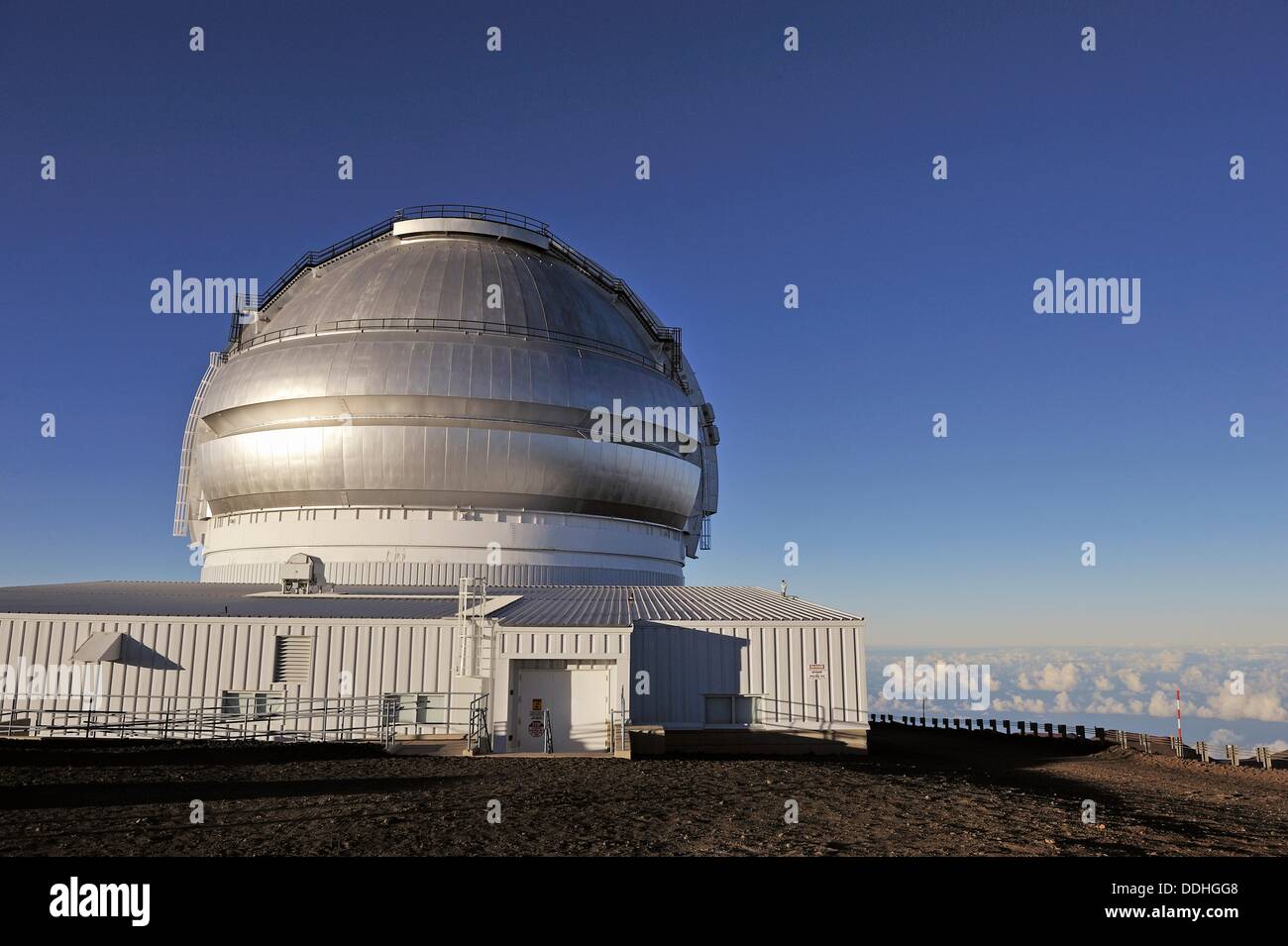 W.M. Keck Observatory on Mauna Kea Volcano atop, Big Island, Hawaii