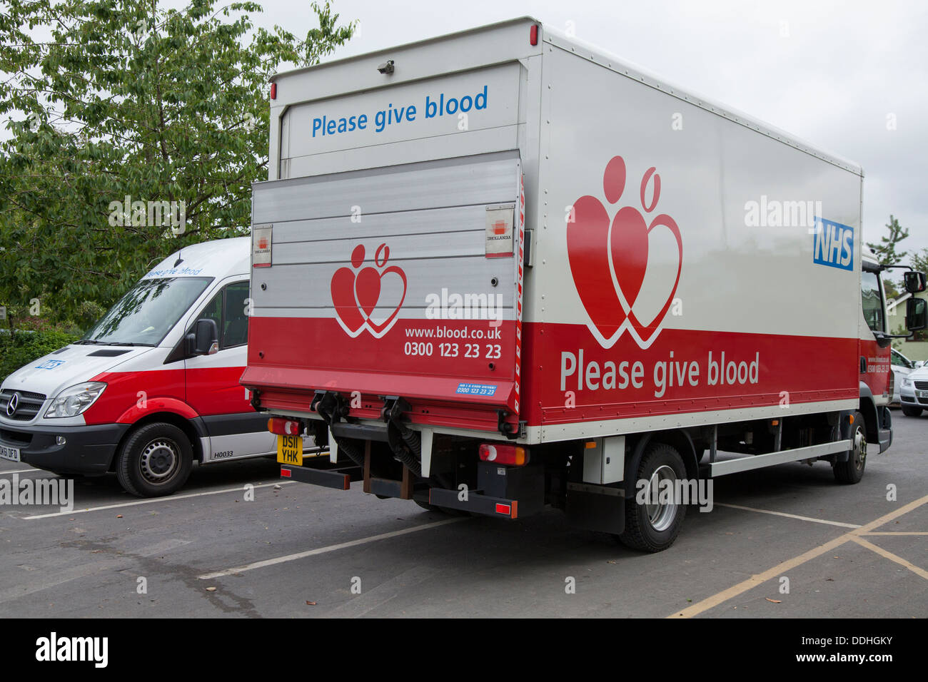 Please give Blood NHS Blood donor vehicles & session at Ribby Hall
