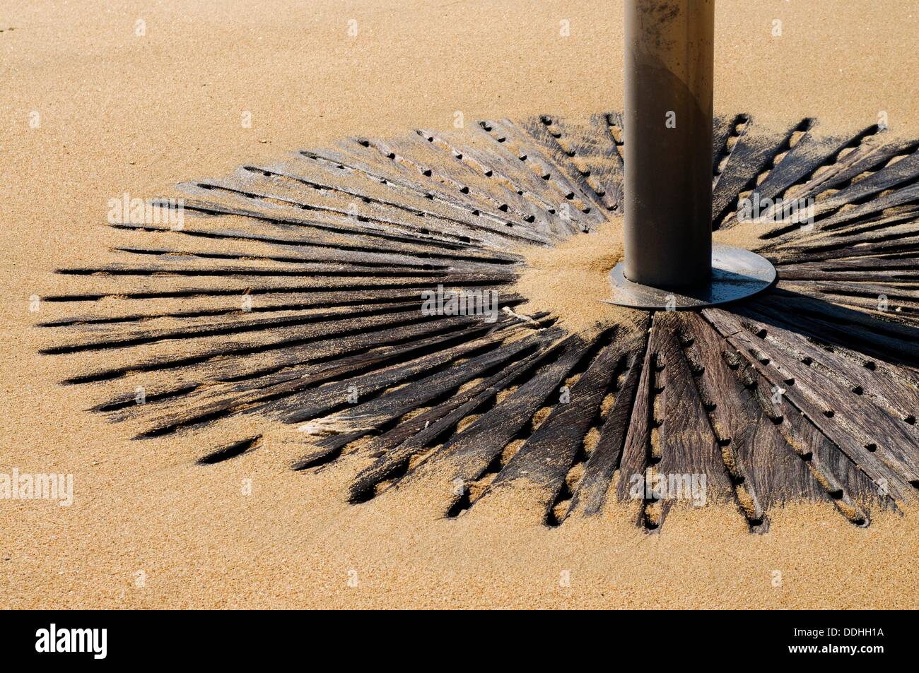 Spain Barcelona Shower on the beach, winter Stock Photo 60008182 Alamy