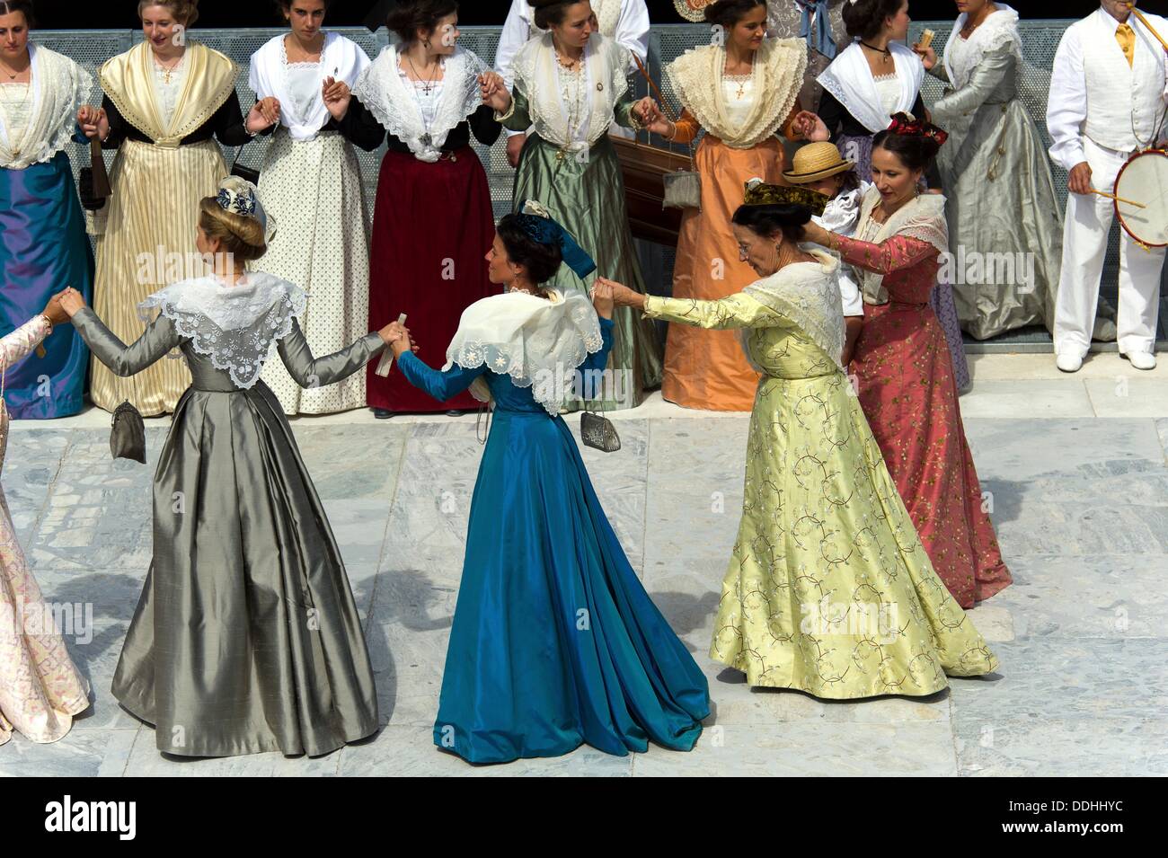 France, Bouches du Rhone 13, Arles, party costume, folk dance Stock Photo -  Alamy
