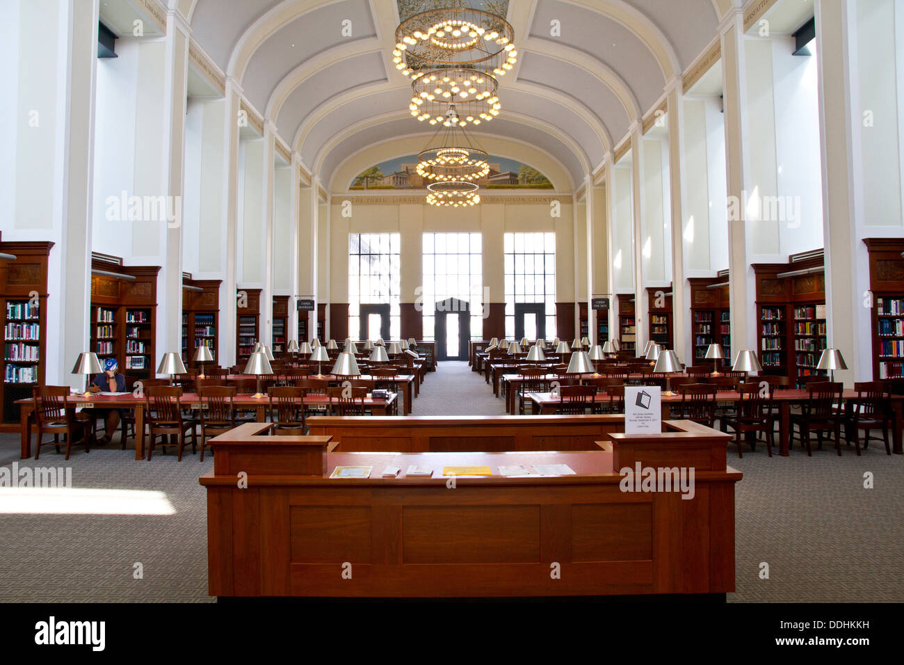 Interior of the Nashville TN public library Stock Photo