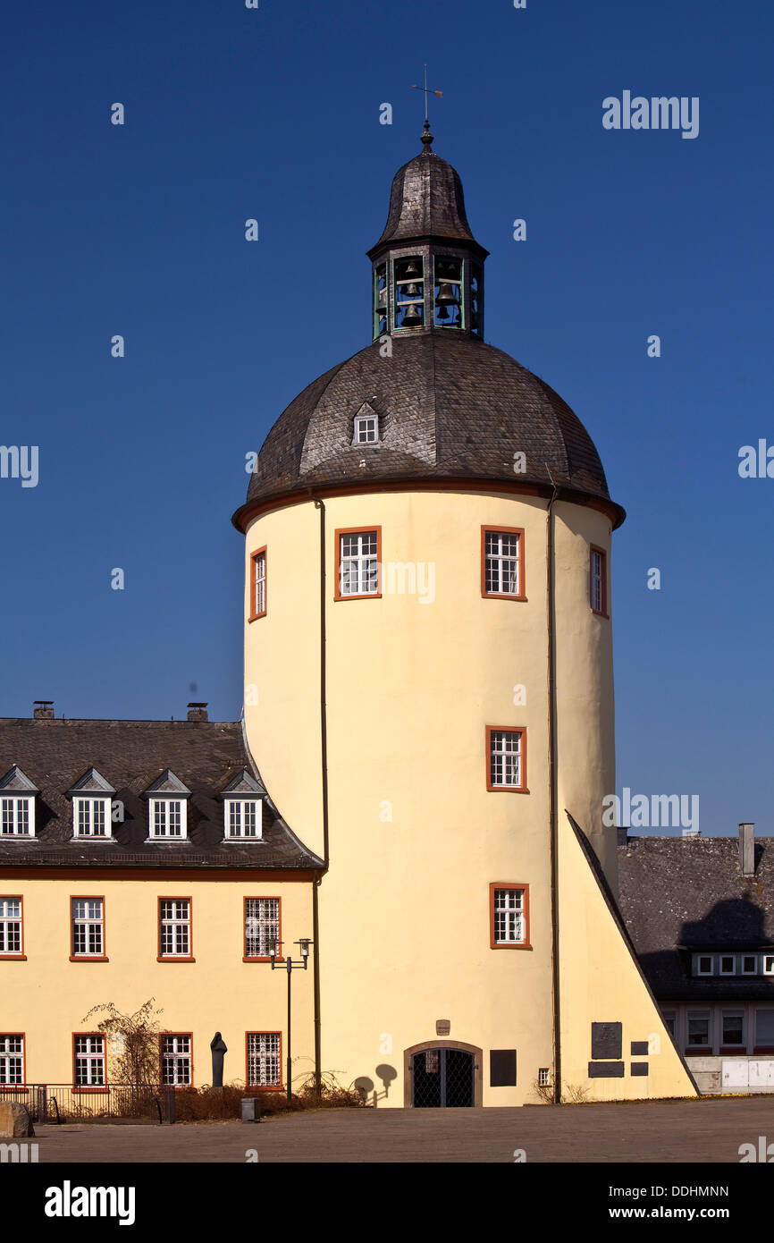The "Fat Tower", Dicker Turm, of Unteres Schloss Castle Stock Photo