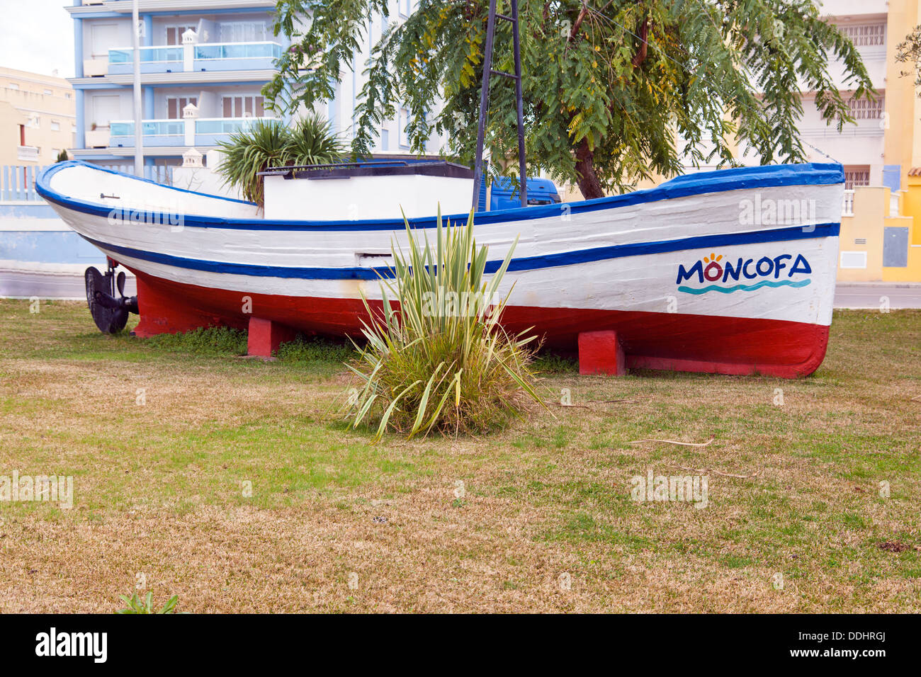 Spanish Fishing Boat at Moncofa, Spain Stock Photo Alamy