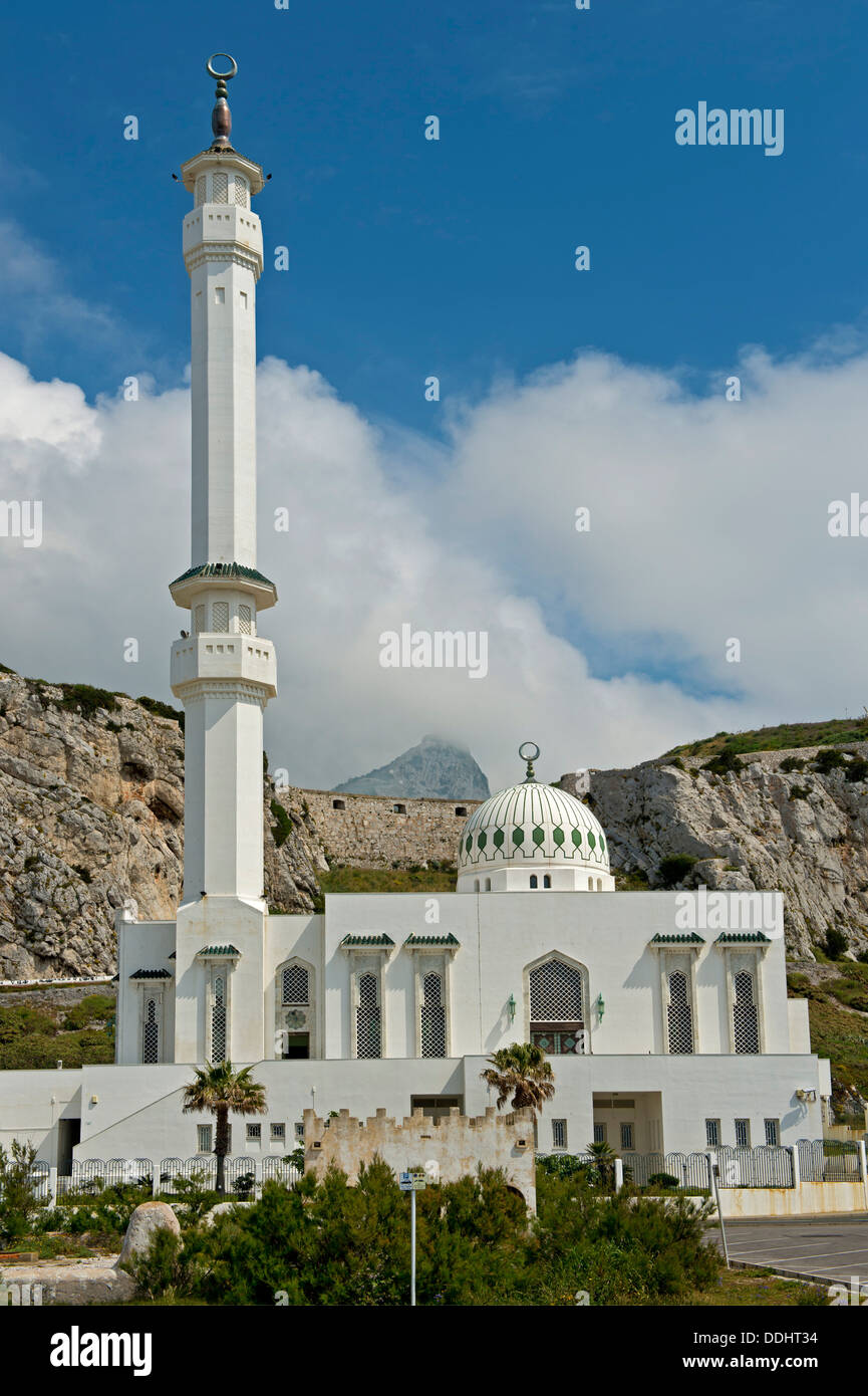 Ibrahim-al-Ibrahim Mosque at Europa Point Stock Photo