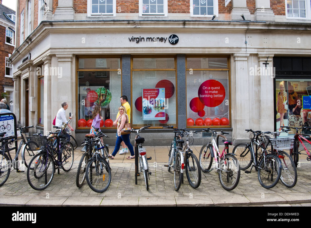 VIRGIN MONEY high street bank in the city centre of York North