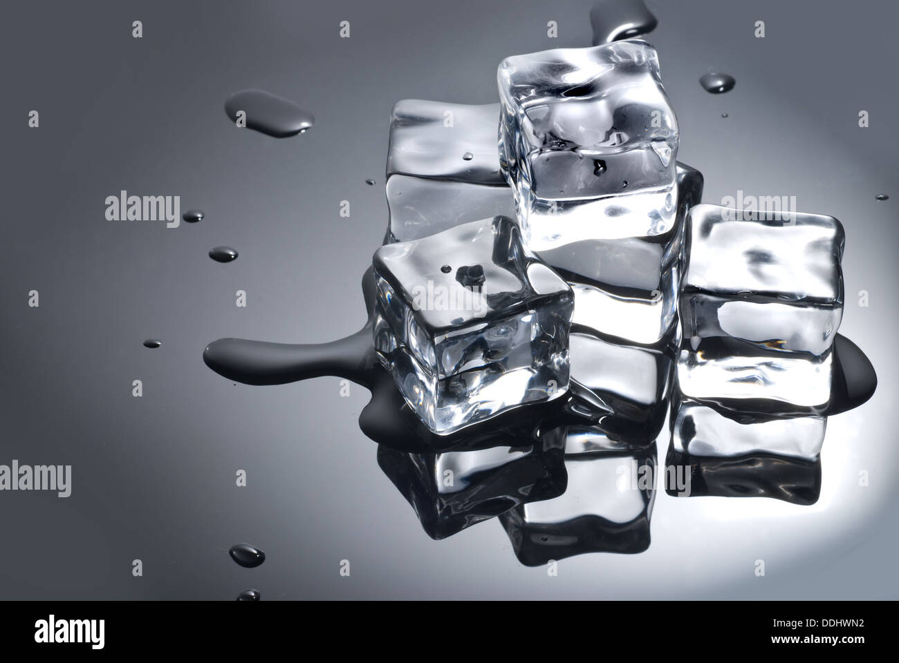 ice cube with water drops Stock Photo - Alamy