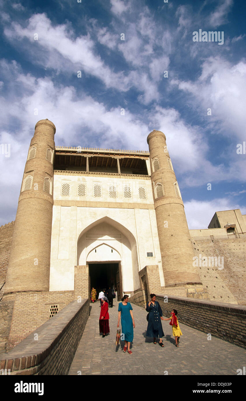 Silk road. The Ark. Bukhara. Uzbekistan. Stock Photo